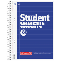 Collegeblock Student | A5, Lineatur 4, 80 Blatt, blau