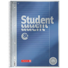 Collegeblock Premium Student | A4, Lineatur 25, 80 Blatt, blau