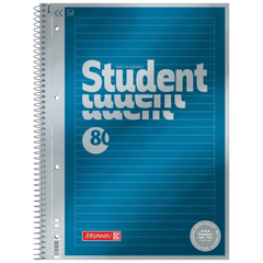 Collegeblock Premium Student | A4, liniert, 80 Blatt, blau