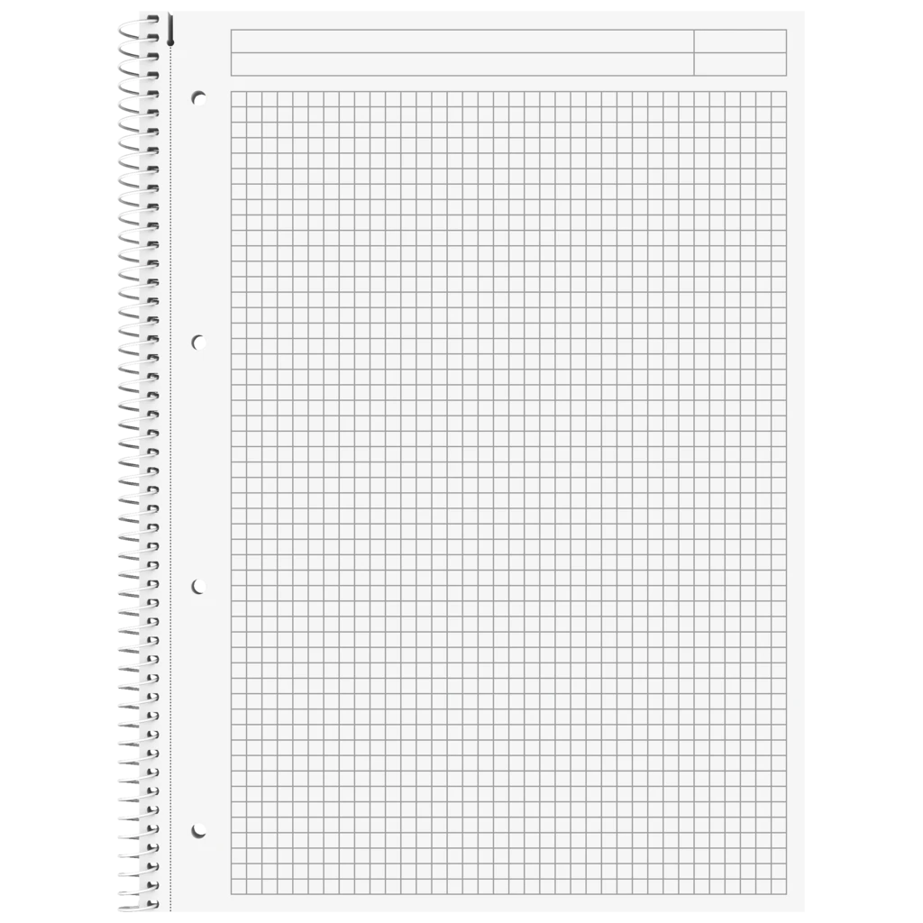 Collegeblock Premium Student „Protokoll“ | A4, kariert, 80 Blatt, anthrazit
