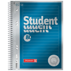 Collegeblock Premium Student | A5, liniert, 80 Blatt, blau
