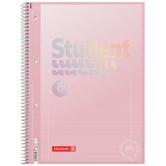 Collegeblock Premium Student | A4, Lineatur 27, 80 Blatt, pastellrosa
