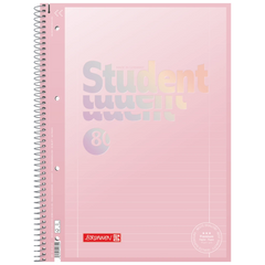 Collegeblock Premium Student | A4, Lineatur 27, 80 Blatt, pastellrosa