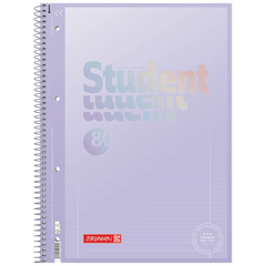 Collegeblock Premium Student | A4, Lineatur 27, 80 Blatt, pastelllila