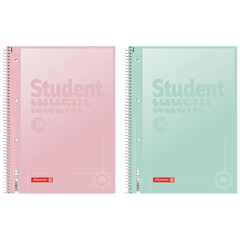 Collegeblock Premium Student „Pastell“ | A4, Lineatur 27, 80 Blatt, sortiert