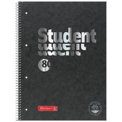 Collegeblock Premium Student FACT!plus | A4, Lineatur 27, 80 Blatt, schwarz