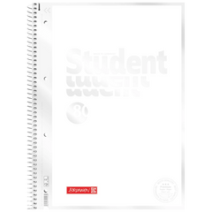 Collegeblock Premium Student „White“ | A4, Lineatur 27, 80 Blatt, weiß