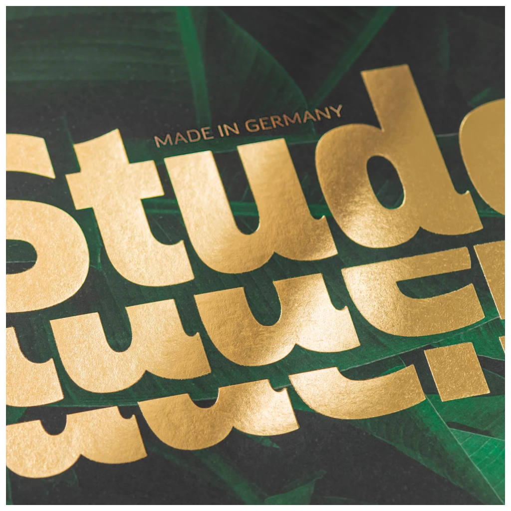 Collegeblock Premium Student „Jungle“ | A4, Lineatur 28, 80 Blatt, dunkelgrün