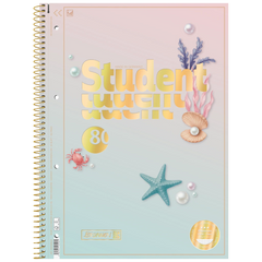 Collegeblock Premium Student Sunny Ocean | A4, Lineatur 28, 80 Blatt, mehrfarbig, pastell