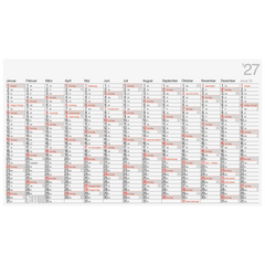Plakatkalender Mod. 701 00 2027 | 1390×790 mm