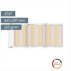Urlaubsplaner 2027 „Jumbograph“ | 647×297 mm