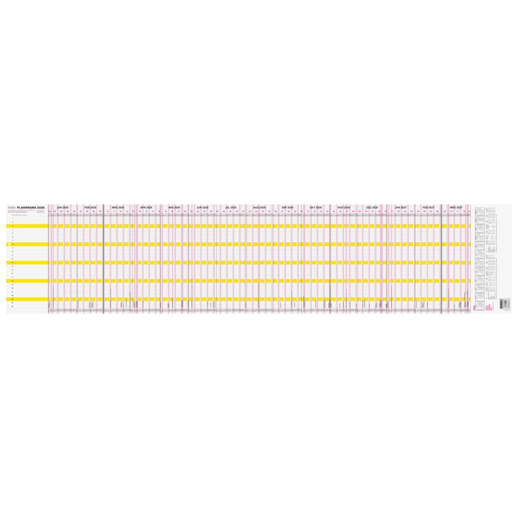 Urlaubsplaner 2026 „PLANORAMA“ | 1380×295 mm