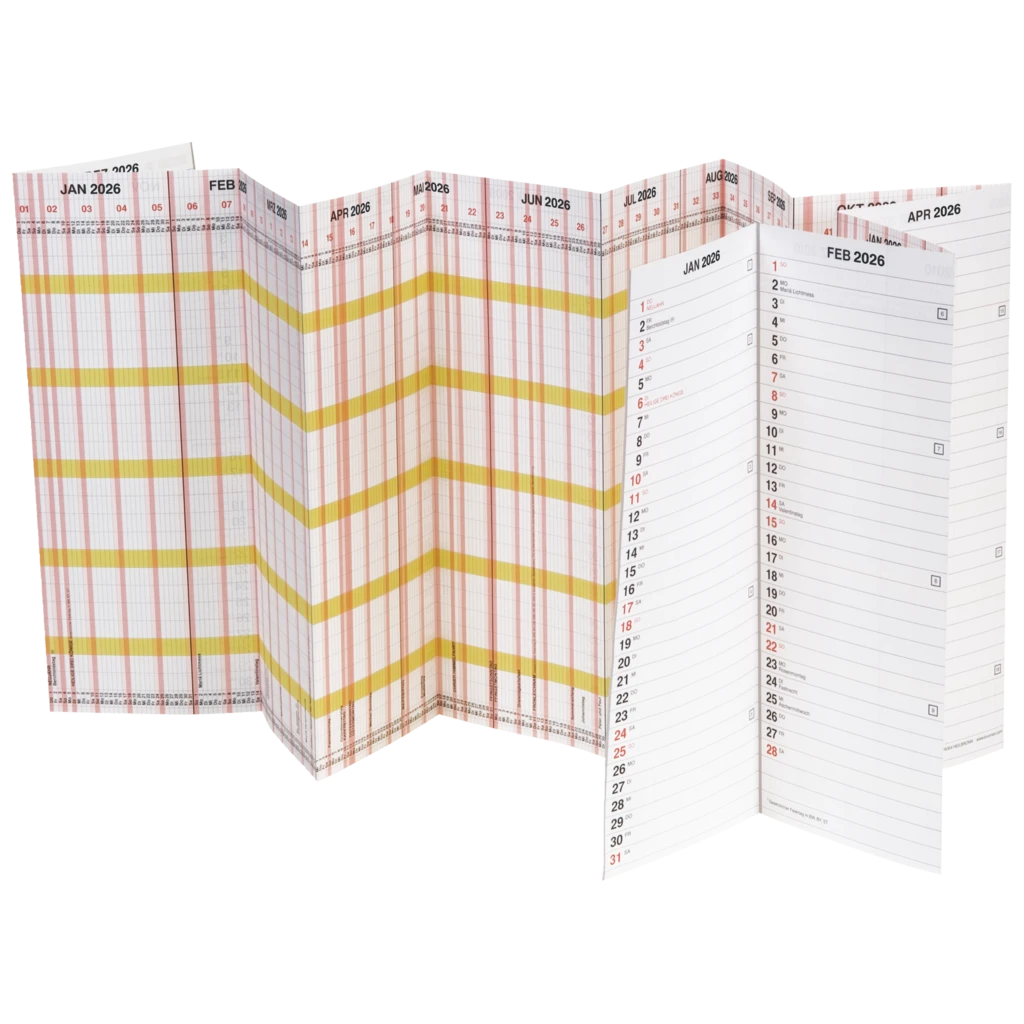 Urlaubsplaner 2026 „PLANORAMA“ | 1380×295 mm