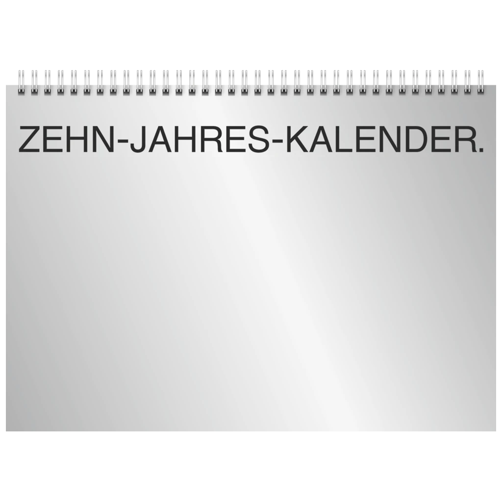 Zehnjahres-Kalender 2026-2035 A4 quer | 297×210 mm