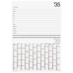Zehnjahres-Kalender 2026-2035 A4 quer | 297×210 mm