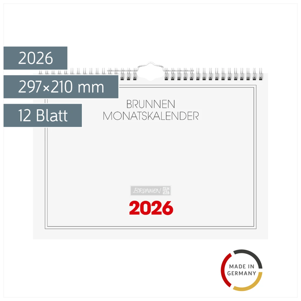 Monatskalender 2026 | 297×210 mm
