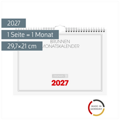 Monatskalender 2027 | 29,7×21 cm