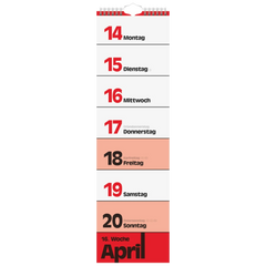 Streifenkalender 2026 | 130×450 mm