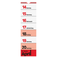 Streifenkalender 2027 | 130×450 mm