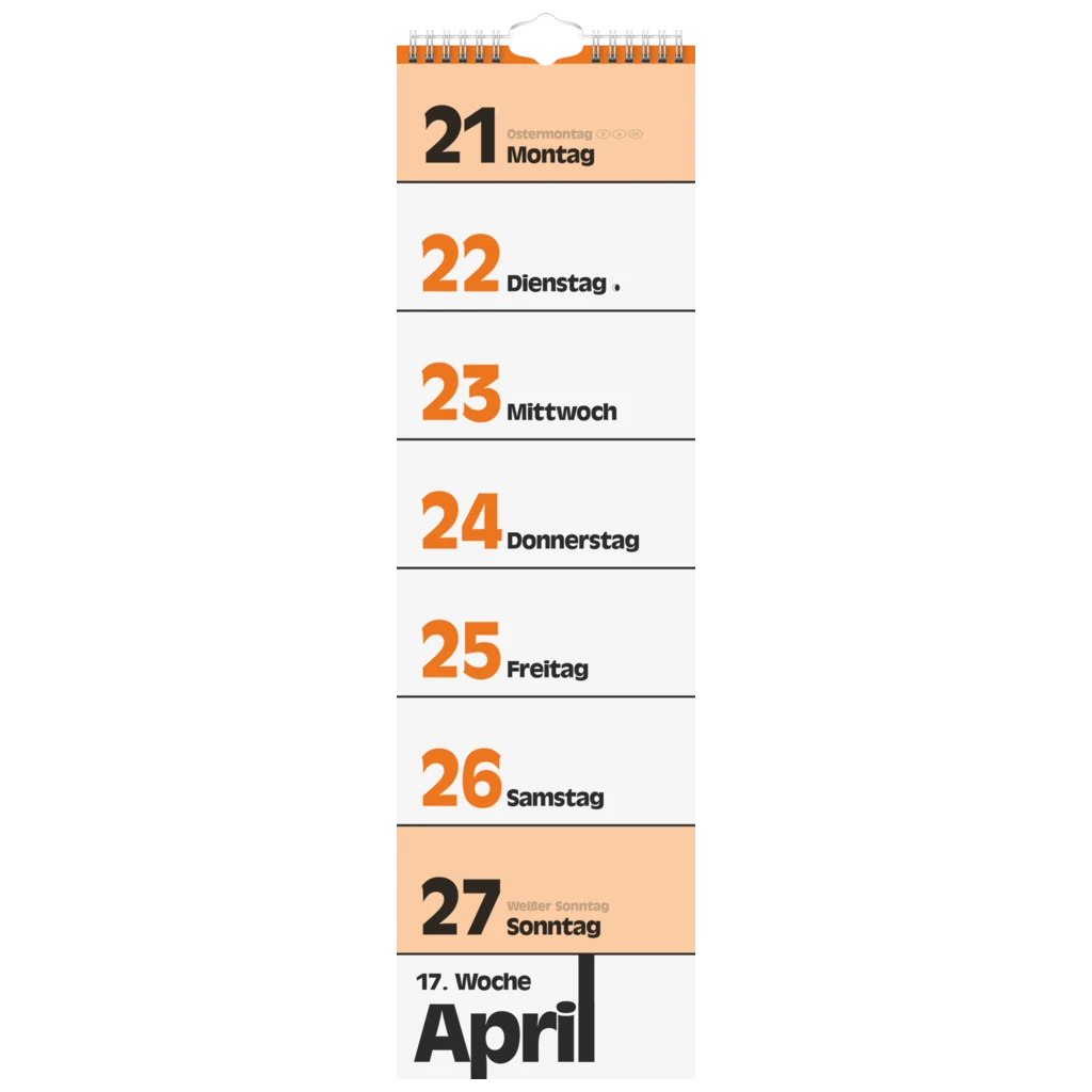Streifenkalender 2027 | 130×450 mm