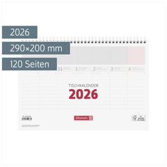 Tischkalender 2026 | 290×200 mm, weiß