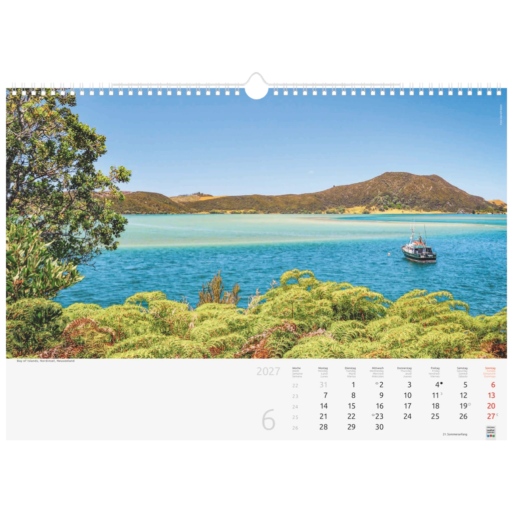Bildkalender 2027 „Reise um die Welt“ | 440×310 mm