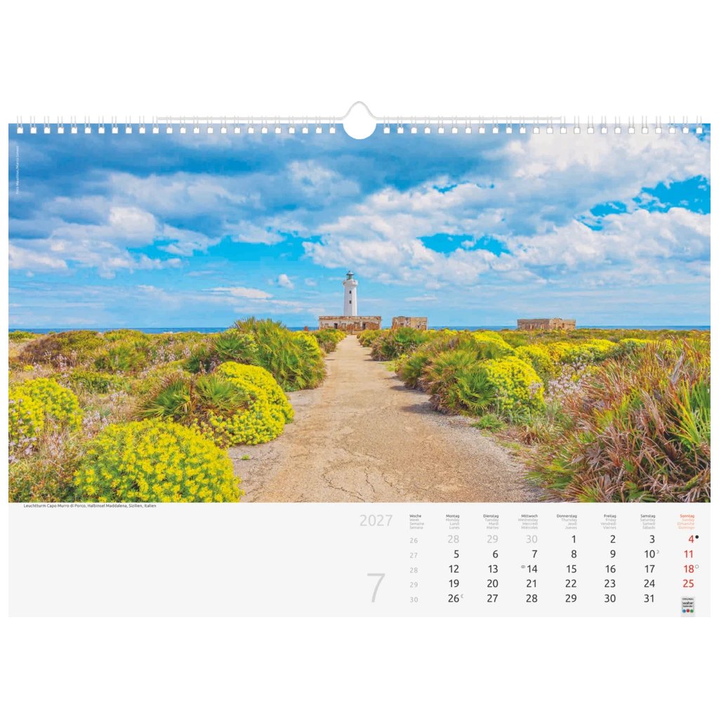 Bildkalender 2027 „Reise um die Welt“ | 440×310 mm