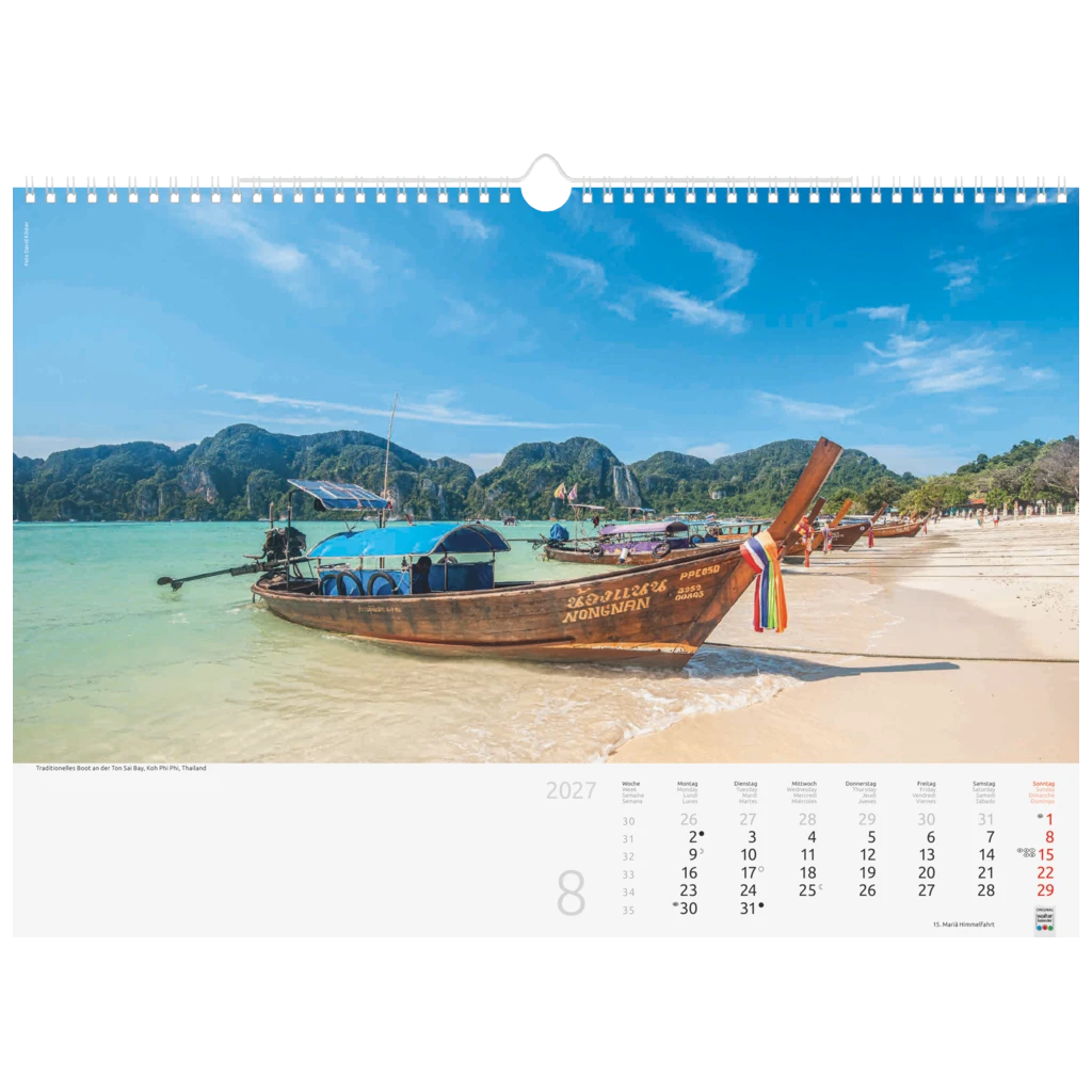Bildkalender 2027 „Reise um die Welt“ | 440×310 mm