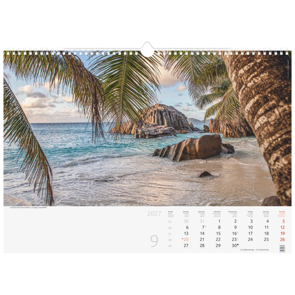 Bildkalender 2027 „Reise um die Welt“ | 440×310 mm