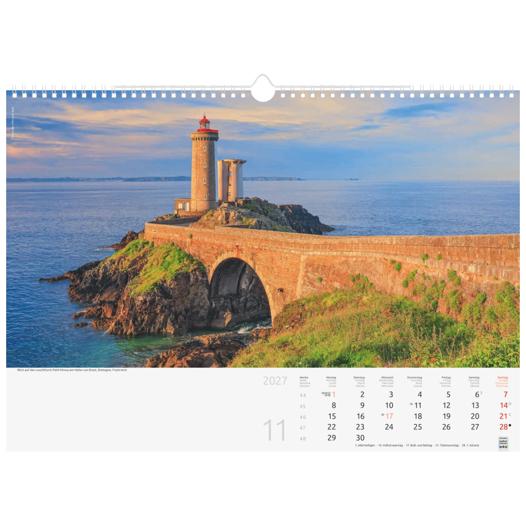 Bildkalender 2027 „Reise um die Welt“ | 440×310 mm