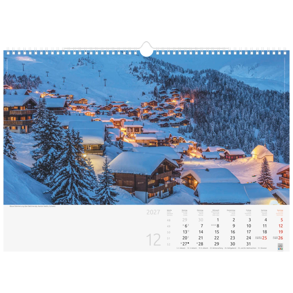 Bildkalender 2027 „Reise um die Welt“ | 440×310 mm