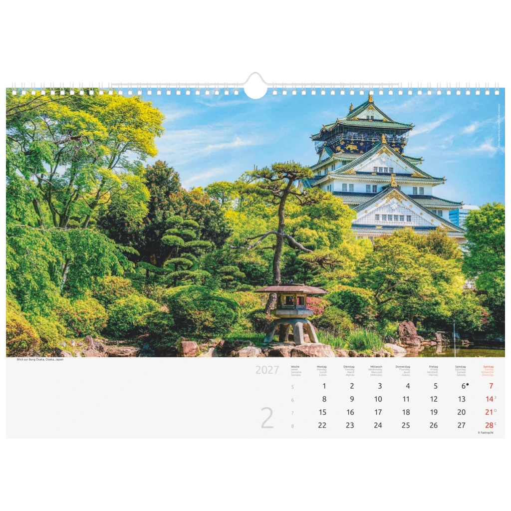 Bildkalender 2027 „Reise um die Welt“ | 440×310 mm