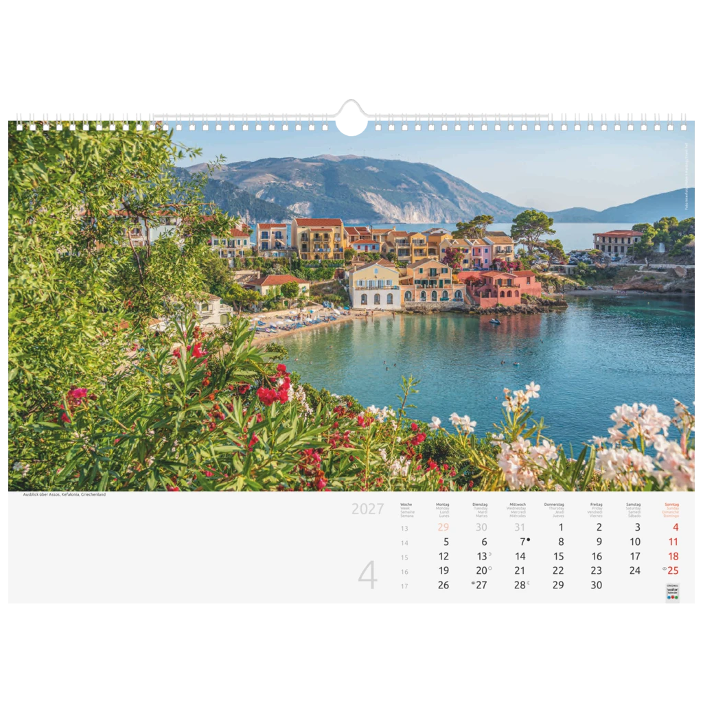 Bildkalender 2027 „Reise um die Welt“ | 440×310 mm