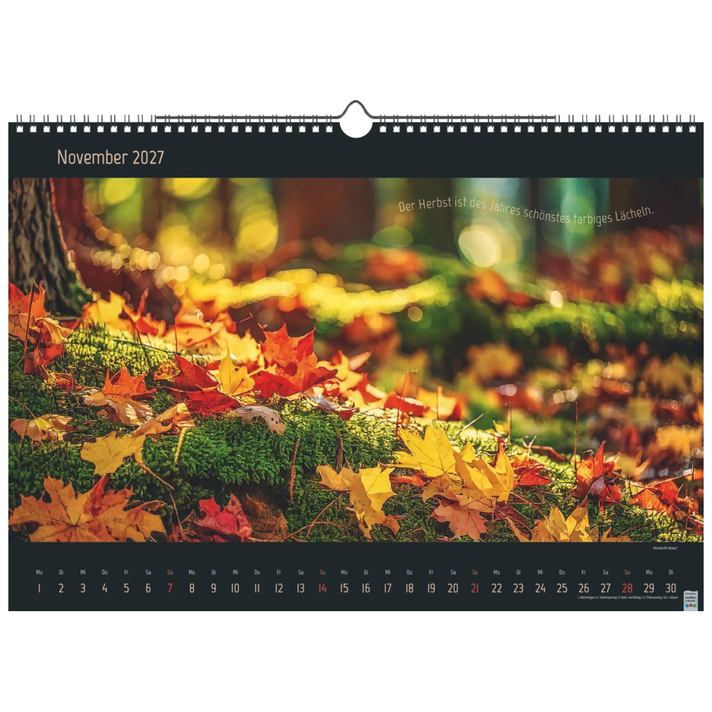 Bildkalender 2027 „Stille Momente“ | 440×310 mm
