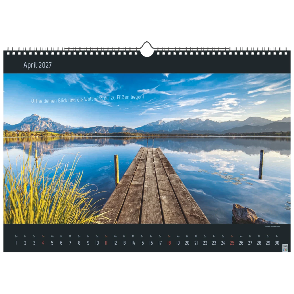 Bildkalender 2027 „Stille Momente“ | 440×310 mm