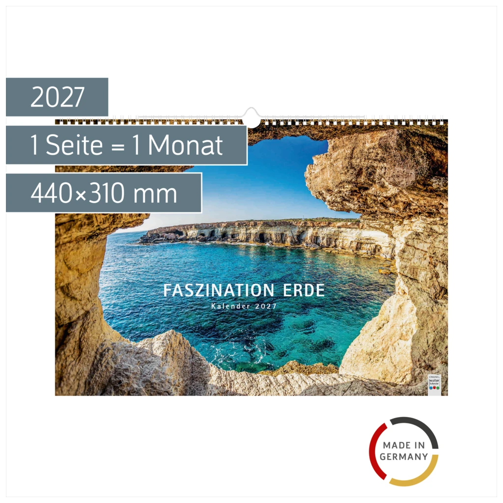 Bildkalender 2027 „Faszination Erde“ | 440×310 mm