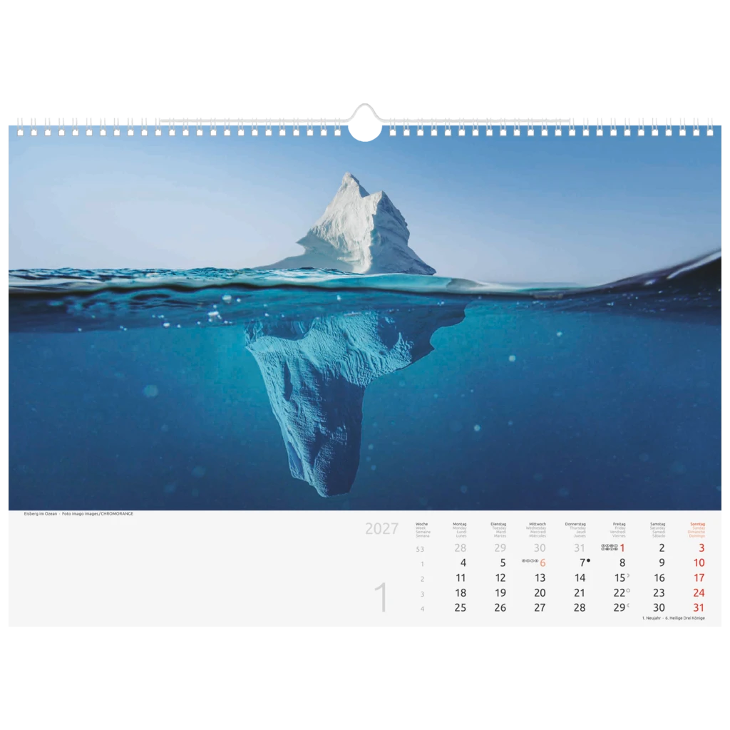 Bildkalender 2027 „Faszination Erde“ | 440×310 mm