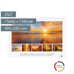 Bildkalender 2027 „Lichtimpressionen“ | 490×340 mm