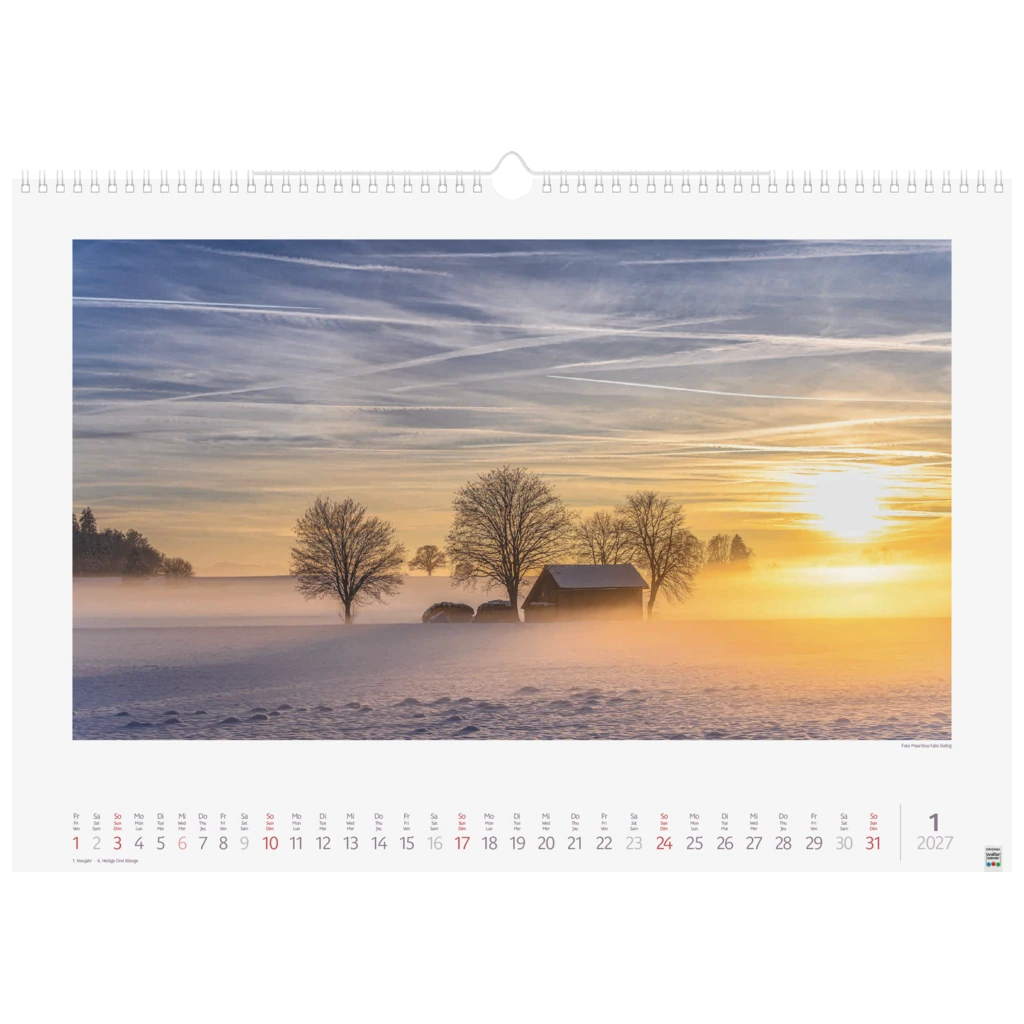 Bildkalender 2027 „Lichtimpressionen“ | 490×340 mm