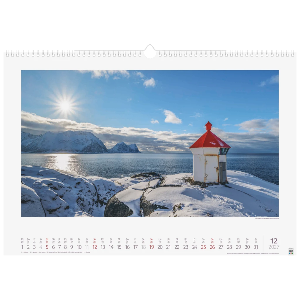 Bildkalender 2027 „Lichtimpressionen“ | 490×340 mm