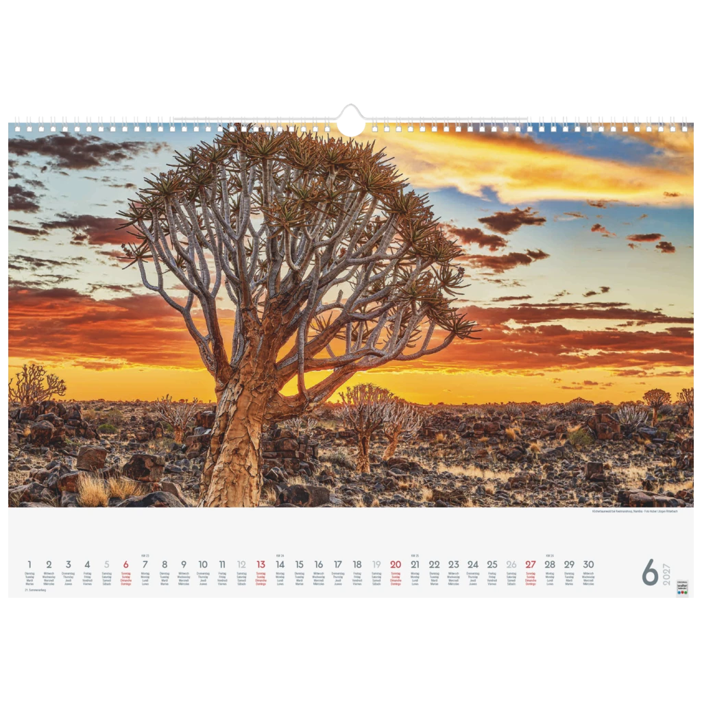 Bildkalender 2027 „Wunderwerke der Natur“ | 490×340 mm