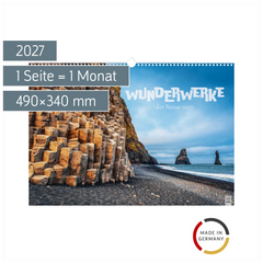 Bildkalender 2027 „Wunderwerke der Natur“ | 490×340 mm