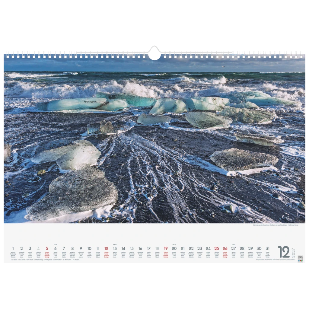 Bildkalender 2027 „Wunderwerke der Natur“ | 490×340 mm
