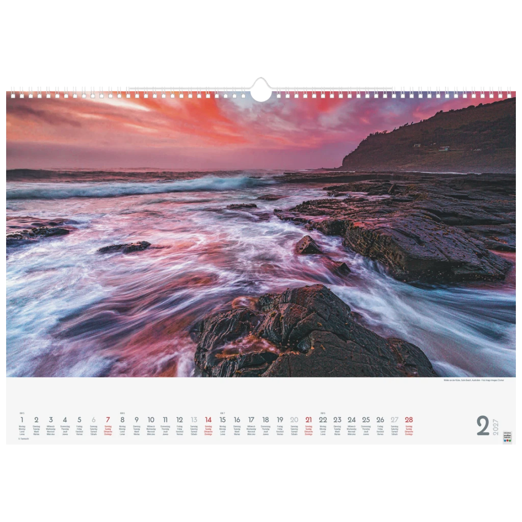 Bildkalender 2027 „Wunderwerke der Natur“ | 490×340 mm