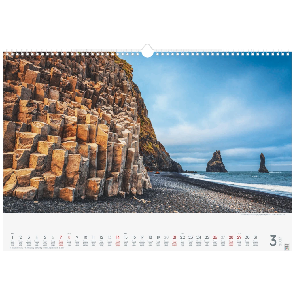 Bildkalender 2027 „Wunderwerke der Natur“ | 490×340 mm