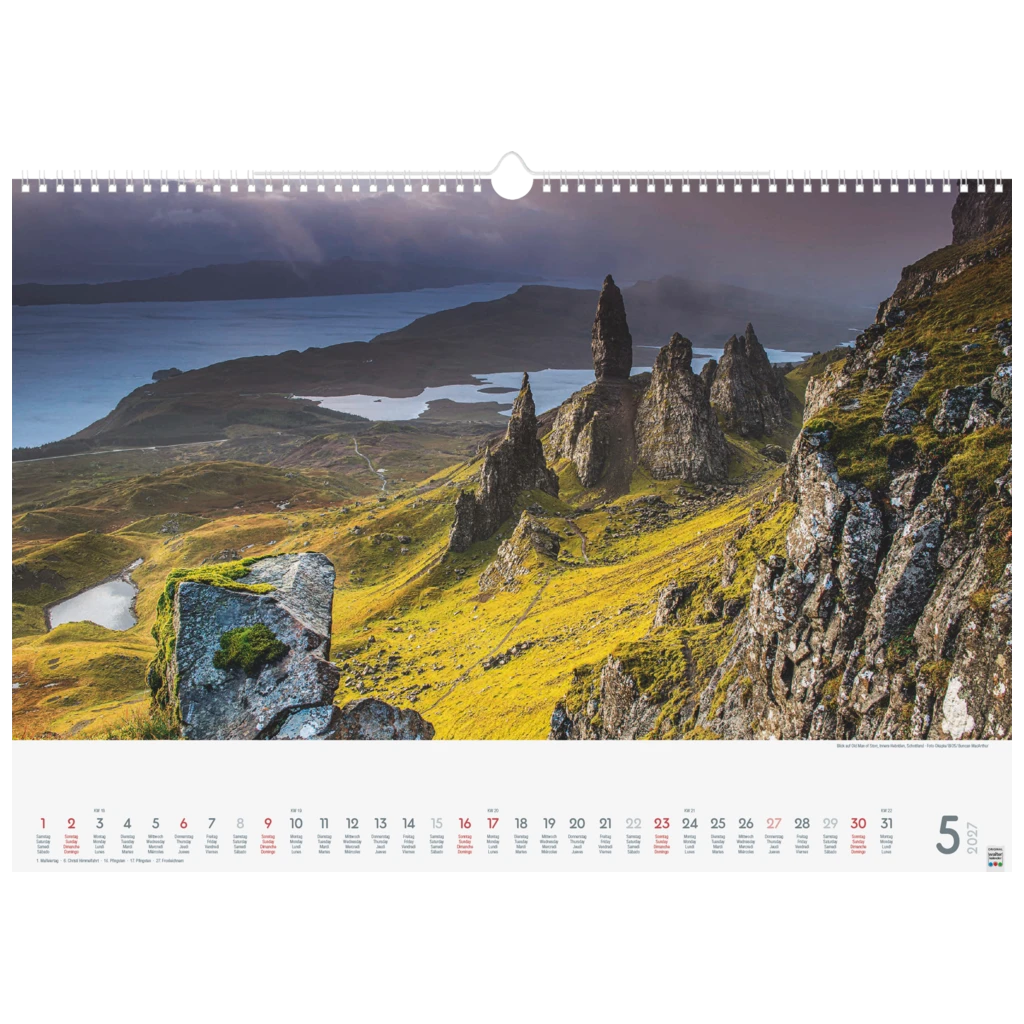 Bildkalender 2027 „Wunderwerke der Natur“ | 490×340 mm