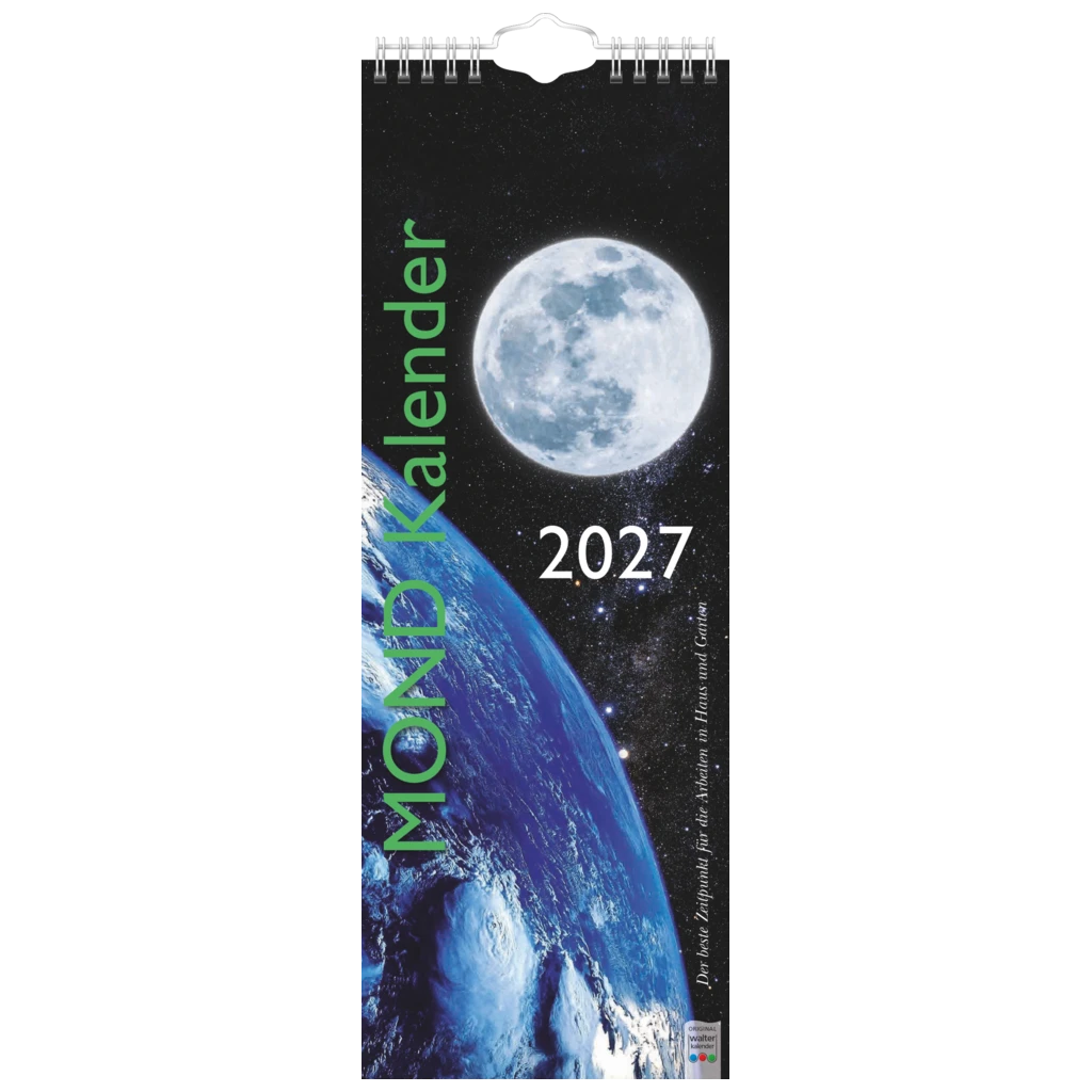 Mond-Kalender 2027 | 155×428 mm