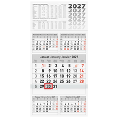 5-Monatskalender 2027 | 30×58,5 cm