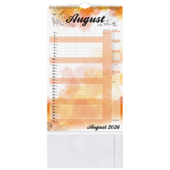 Familienkalender 2026 „Aquarell“ | 250×415 mm