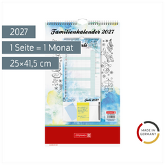 Familienkalender 2027 „Aquarell“ | 25×41,5 cm